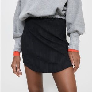 Zara Pinstripe Mini Skirt